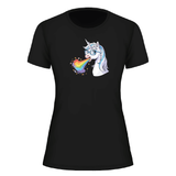Einhornrülpser T-Shirt Damen | Unicorn0277