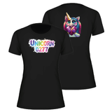 Regenbogen Label T-Shirt Damen | Unicorn0277