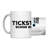 Tickst du schon richtig Tasse Weiß | D_Stupp