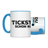 Tickst du schon richtig Tasse Blau | D_Stupp