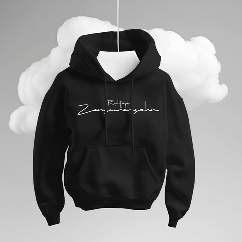 "Richtiger Zensurensohn" Hoodie Black | Deydey de la Noche