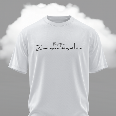 "Richtiger Zensurensohn" T-Shirt White | Deydey de la Noche
