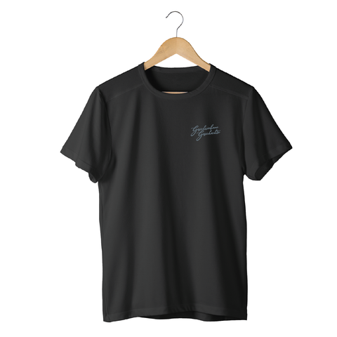 Label T-Shirt Schwarz | Geschriebene Geschichte