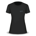 Label T-Shirt Damen Schwarz | Geschriebene Geschichte