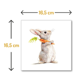 Hase mit Karotte Papierservietten