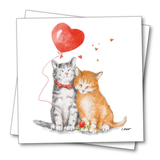 Schmusekatzen Liebe Papierservietten