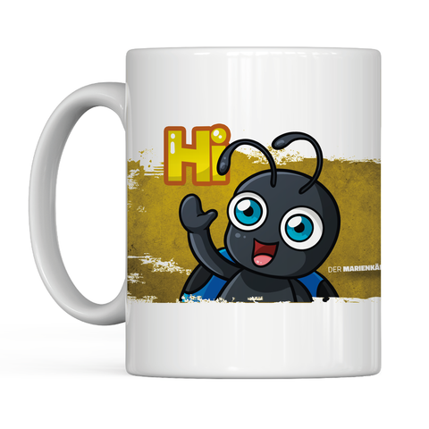 "Hi" Yellow Edition Tasse | Der_Marienkaefer_Live