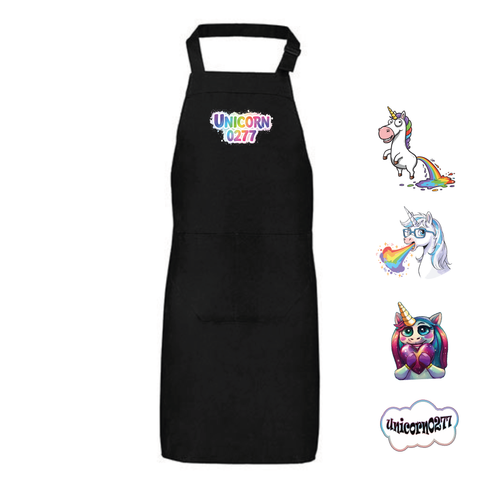 Schürze mit Wunschmotiv| Unicorn0277