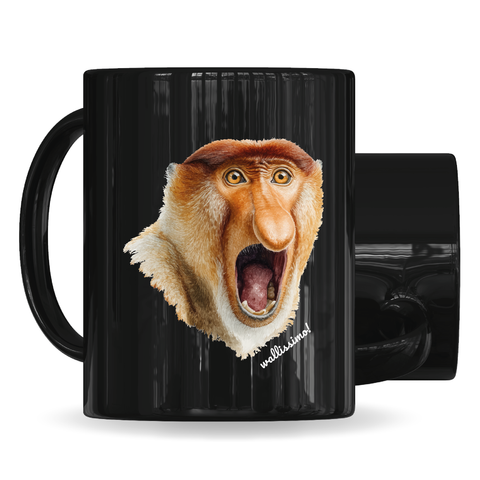 Affe Tasse Schwarz | Wallace
