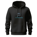 Label Hoodie Schwarz | Fussel1985