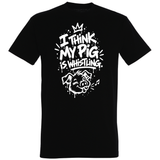 Pig is whistling T-Shirt schwarz | Sprüche Style
