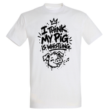 Pig is whistling T-Shirt weiß | Sprüche Style