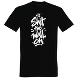 Shit the Wall on T-Shirt schwarz | Sprüche Style