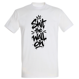 Shit the Wall on T-Shirt weiß | Sprüche Style