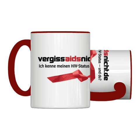 Logo Tasse Weinrot | vergissaidsnicht.de