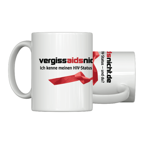 Logo Tasse Weiß | vergissaidsnicht.de